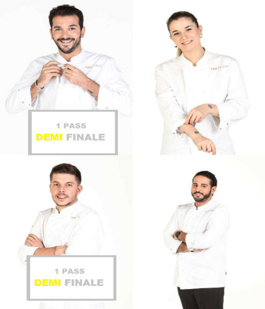 Pass 1Quart-de-finalistes top chef 2021